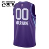 Camiseta Niños NBA Utah Jazz Personalizadas 2024-25 Nike City Edition Violeta Swingman